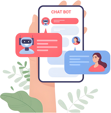 Conversational AI chatbot interface