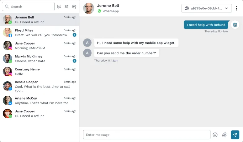 Live chat & human handover