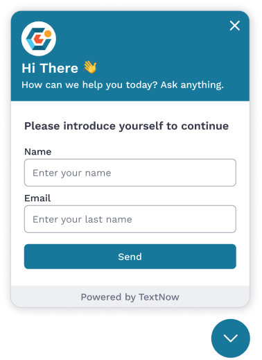 AI-powered web chat widget